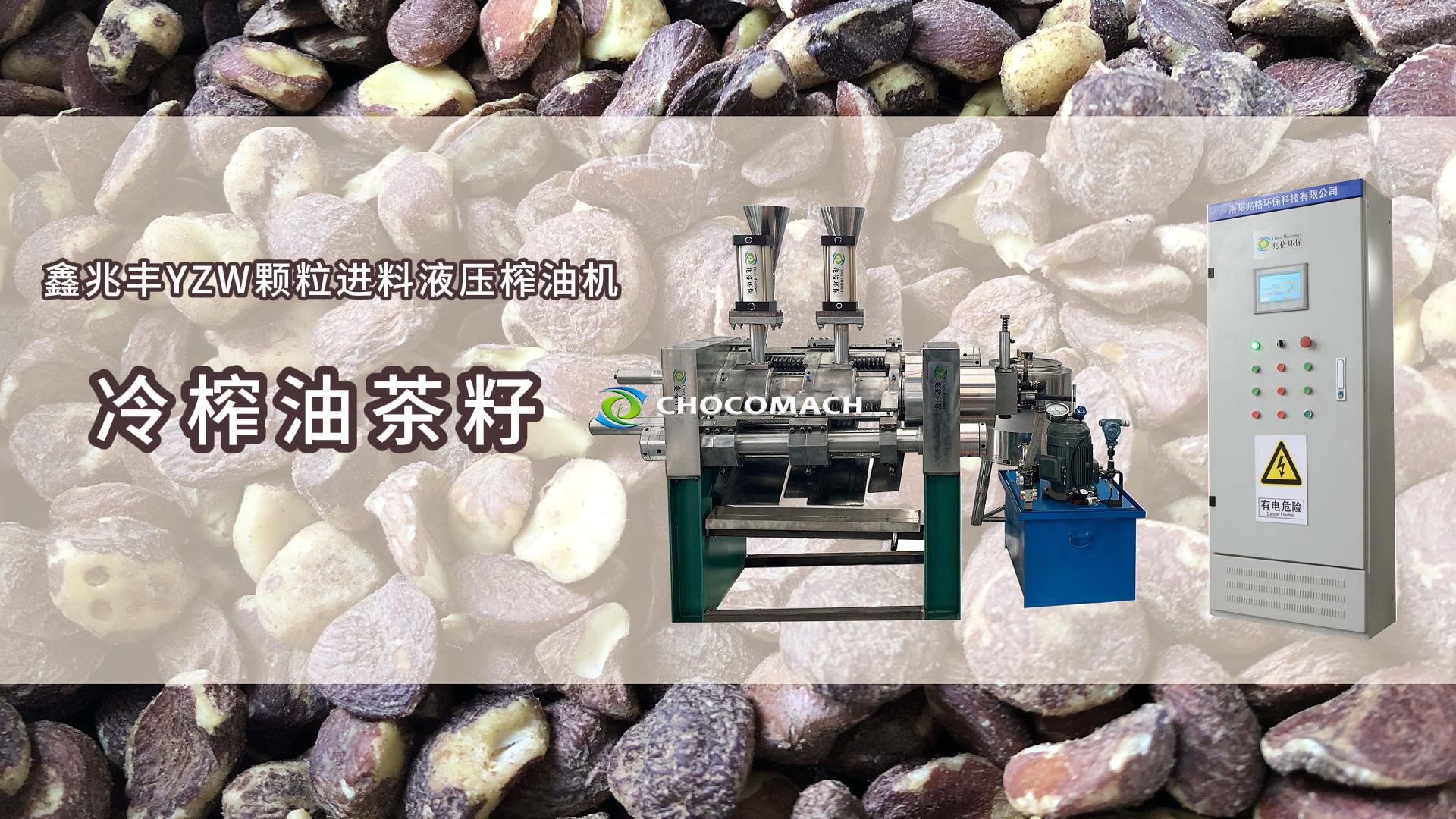 祝賀鑫兆豐全自動液壓茶籽榨油機(jī)YZW測試成功